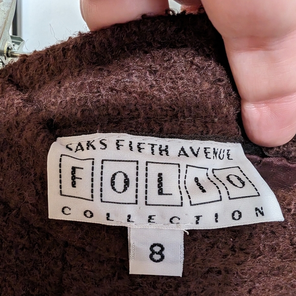 Vintage Saks 5th Avenue Folio boucle skirt - Picture 7 of 8